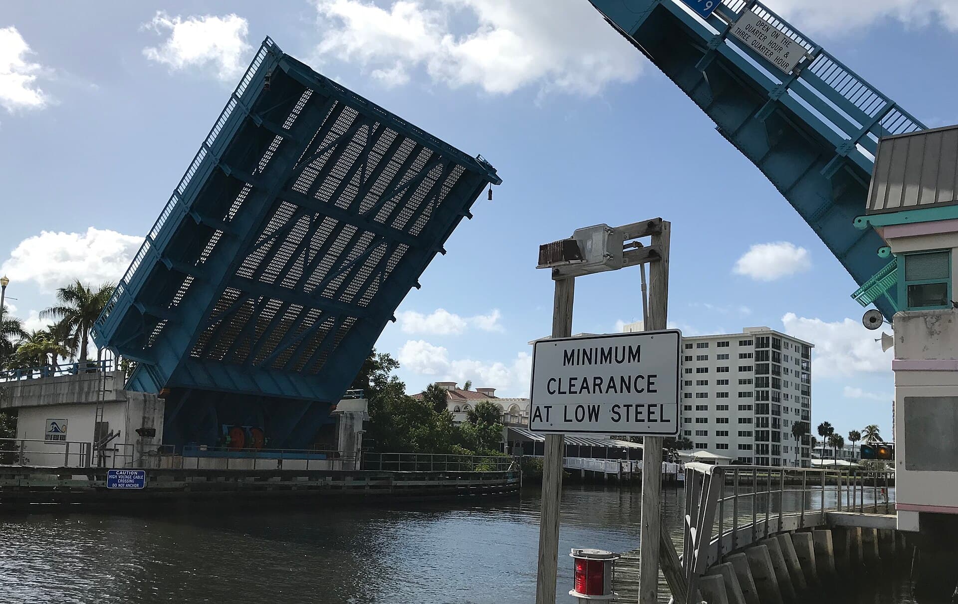 The Atlantic Avenue bridge over the Intracoastal in Delray Beach, Florida